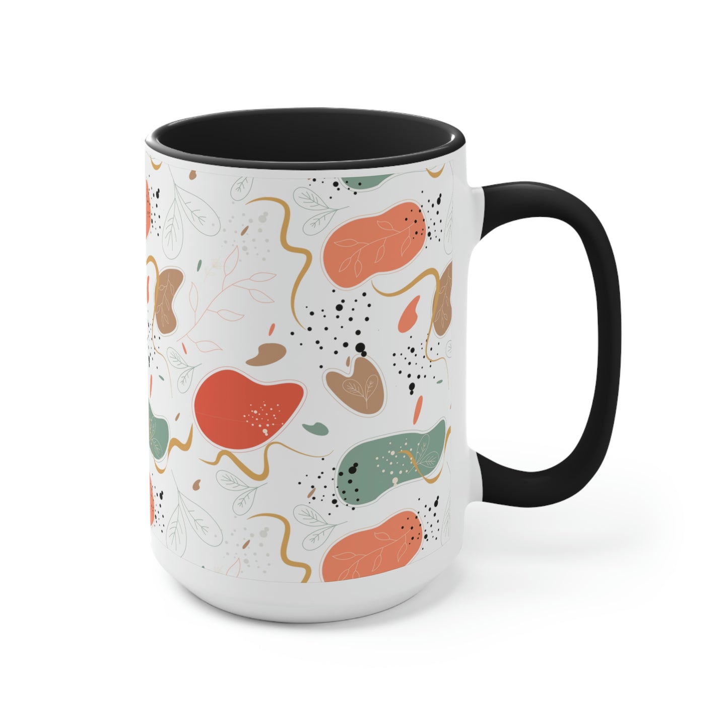 Two-Tone Coffee Mugs, 15oz