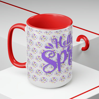 Two-Tone Coffee Mugs, 15oz