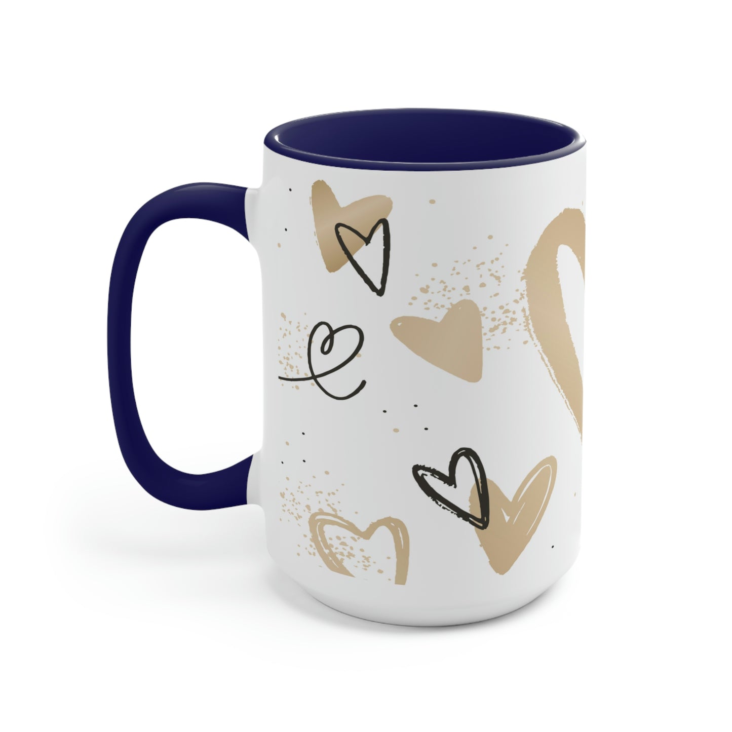 Two-Tone Coffee Mugs, 15oz