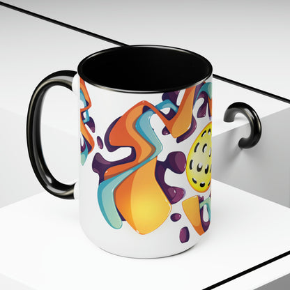 Two-Tone Coffee Mugs, 15oz