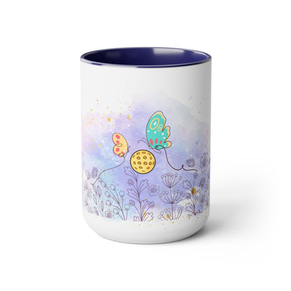 Two-Tone Coffee Mugs, 15oz