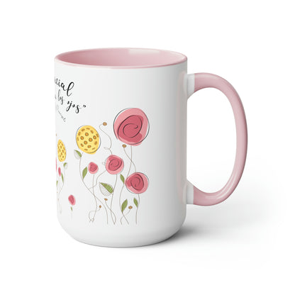 Two-Tone Coffee Mugs, 15oz