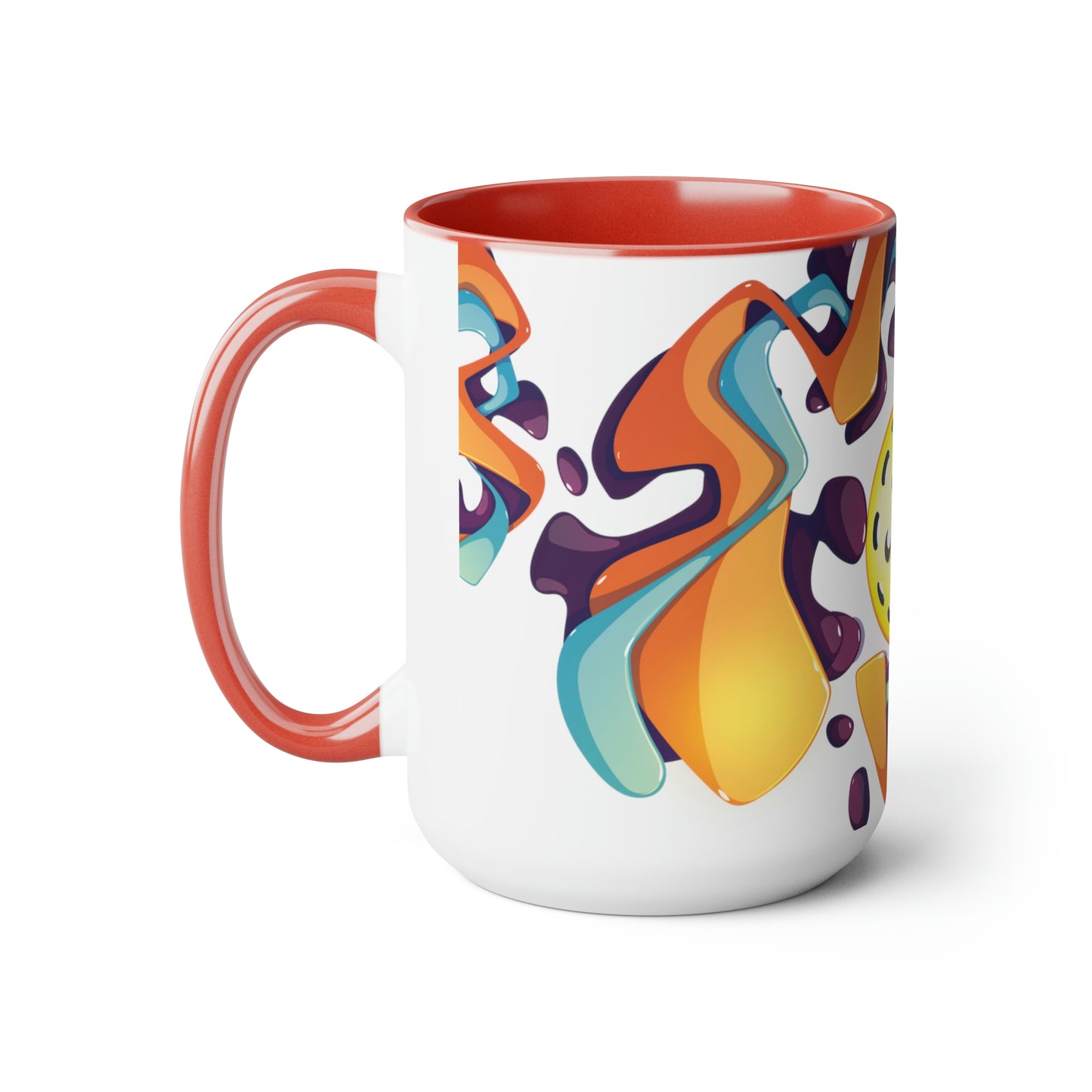 Two-Tone Coffee Mugs, 15oz
