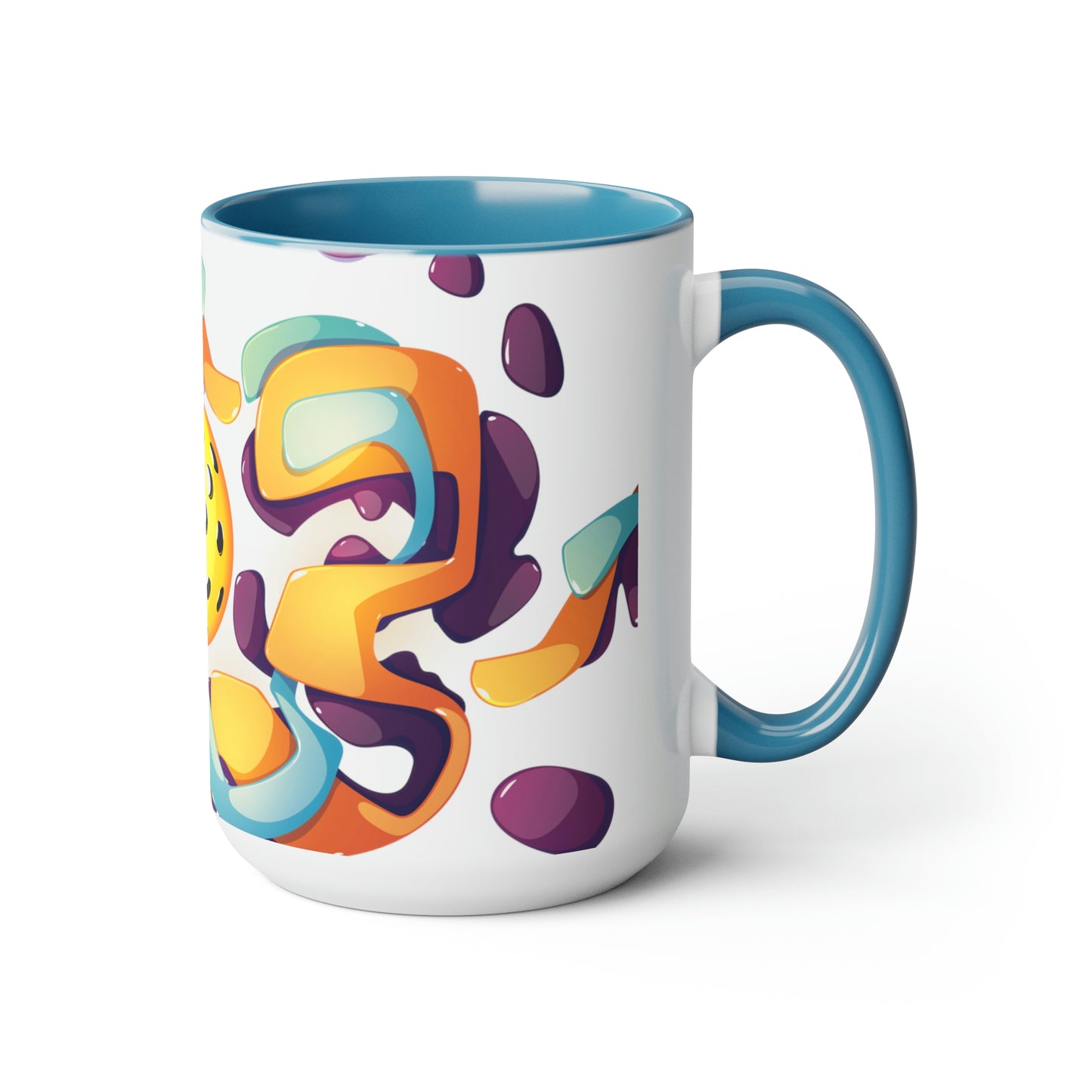 Two-Tone Coffee Mugs, 15oz