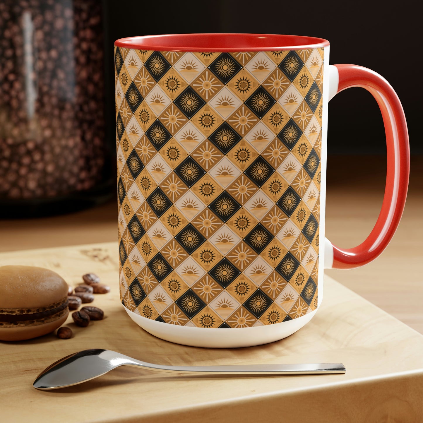 Two-Tone Coffee Mugs, 15oz