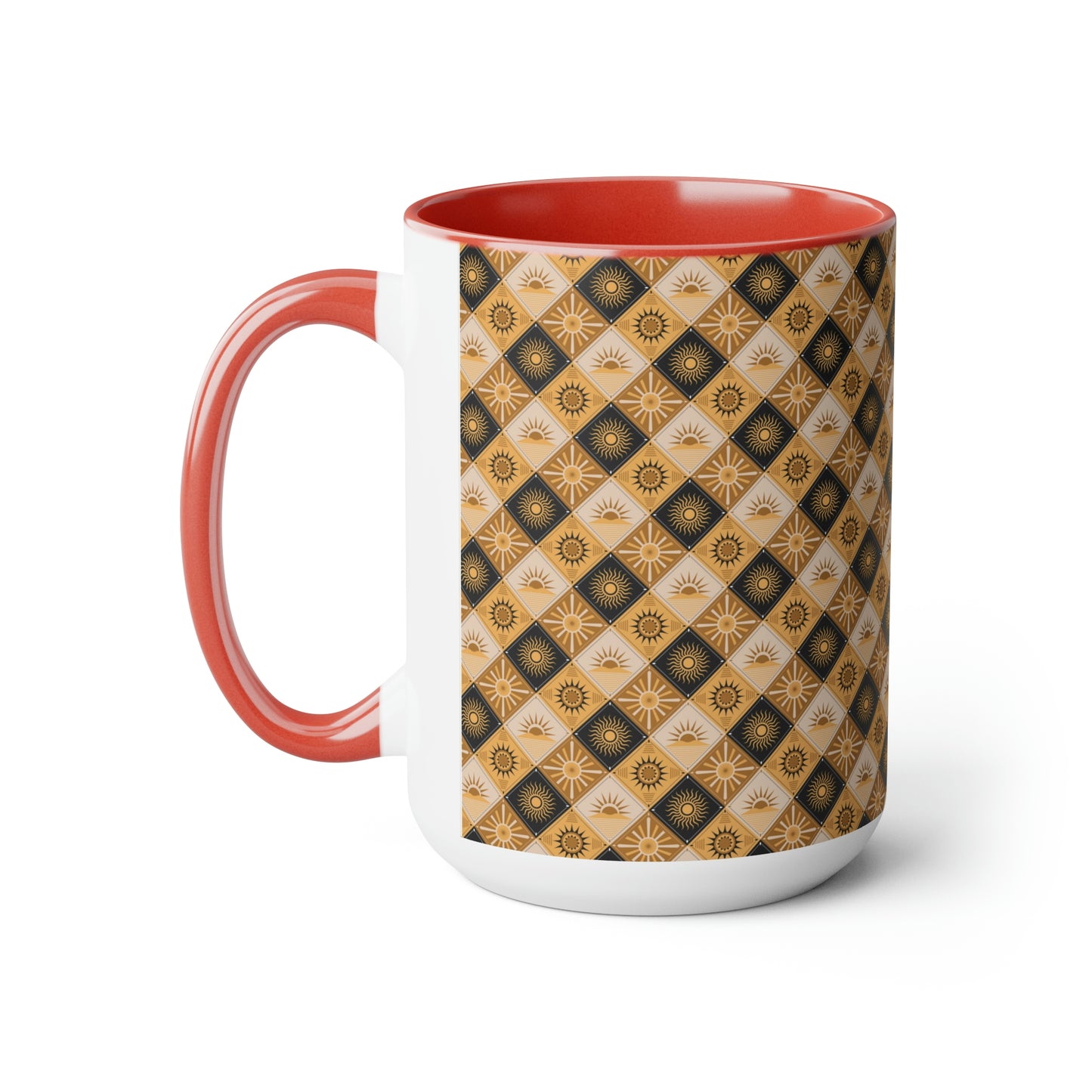 Two-Tone Coffee Mugs, 15oz