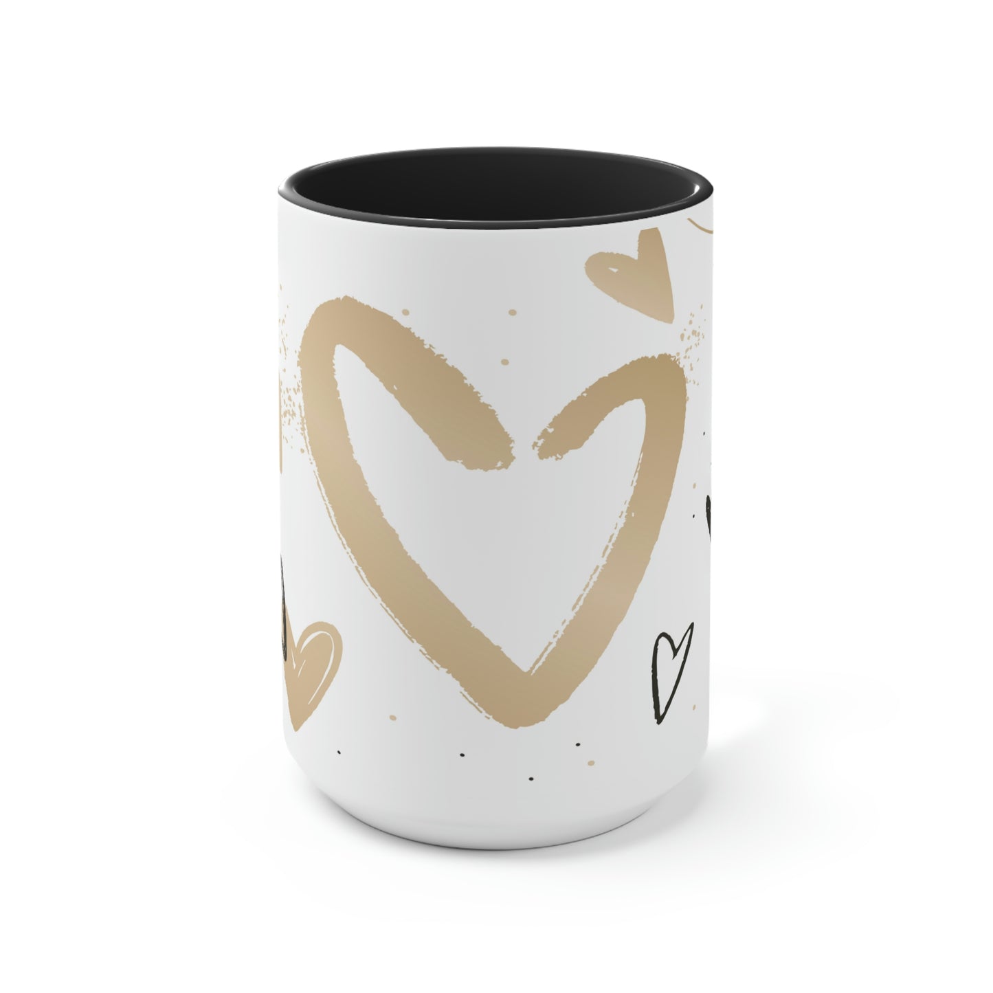 Two-Tone Coffee Mugs, 15oz