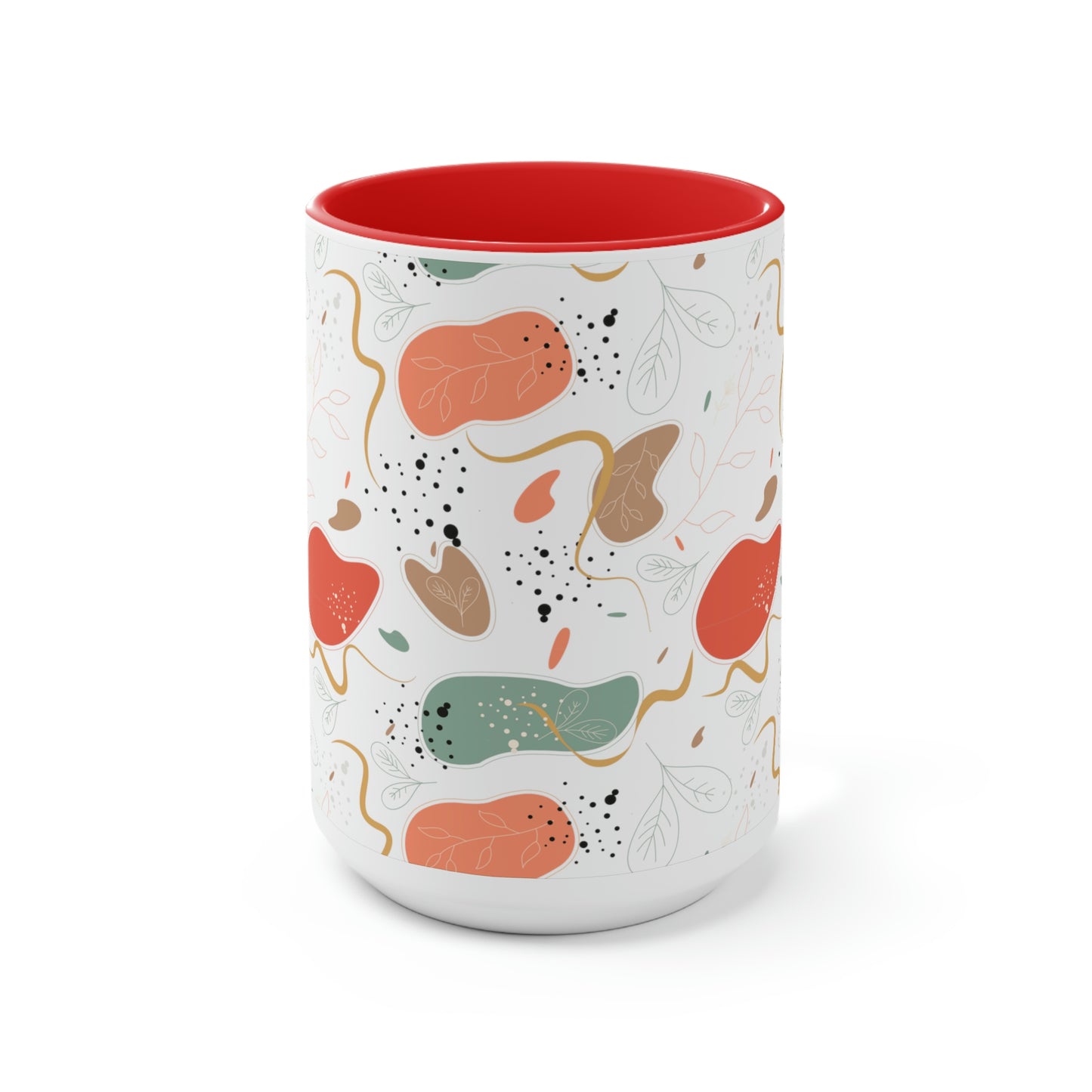 Two-Tone Coffee Mugs, 15oz