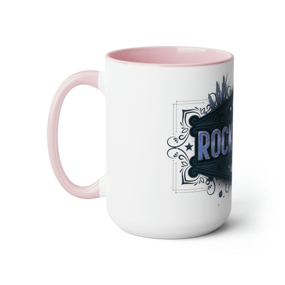 Two-Tone Coffee Mugs, 15oz