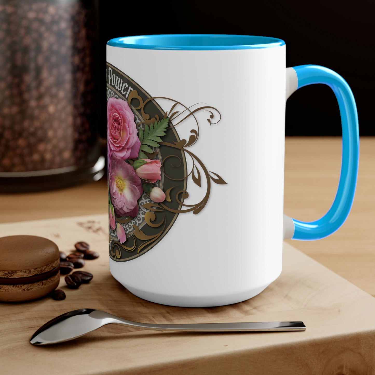 Two-Tone Coffee Mugs, 15oz