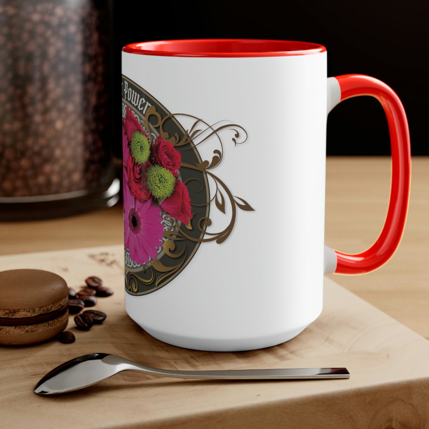 Two-Tone Coffee Mugs, 15oz