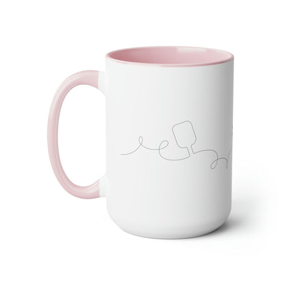 Two-Tone Coffee Mugs, 15oz