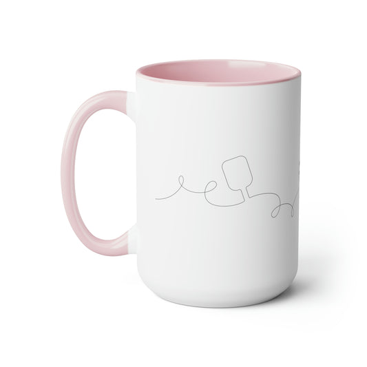 Two-Tone Coffee Mugs, 15oz