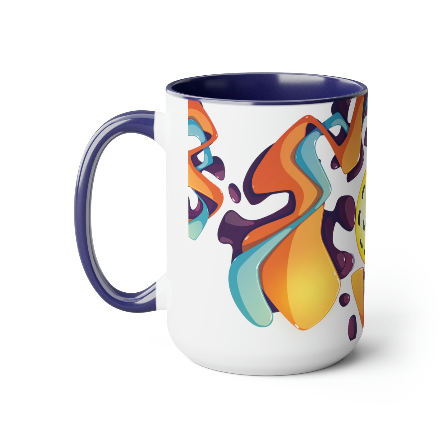 Two-Tone Coffee Mugs, 15oz