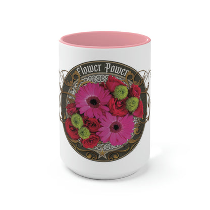 Two-Tone Coffee Mugs, 15oz