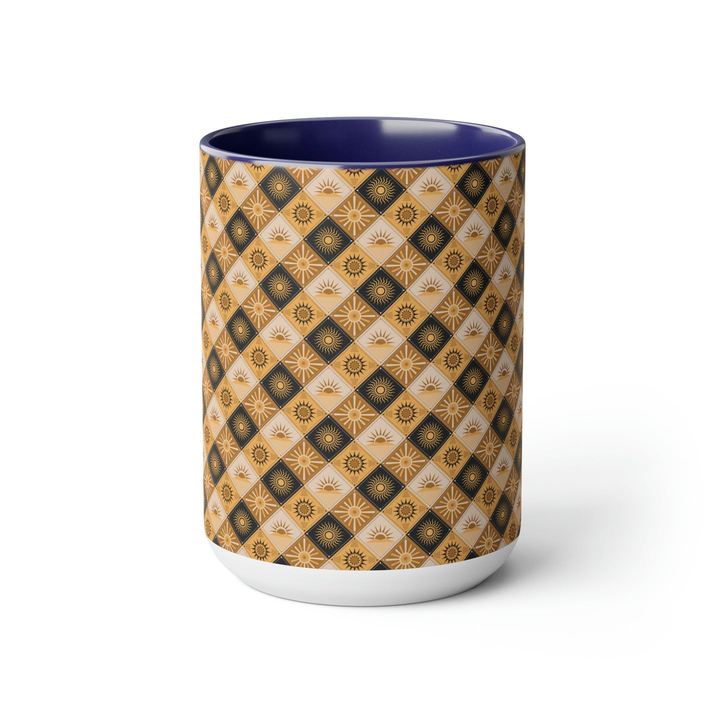 Two-Tone Coffee Mugs, 15oz