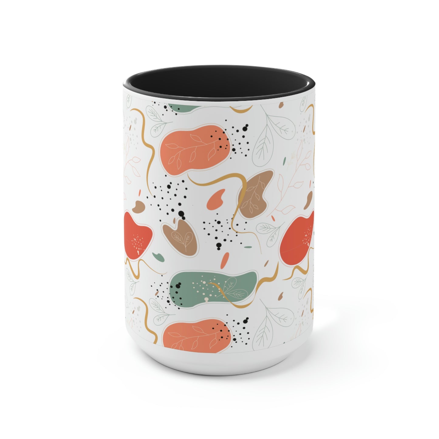 Two-Tone Coffee Mugs, 15oz