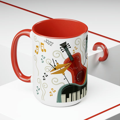 Two-Tone Coffee Mugs, 15oz