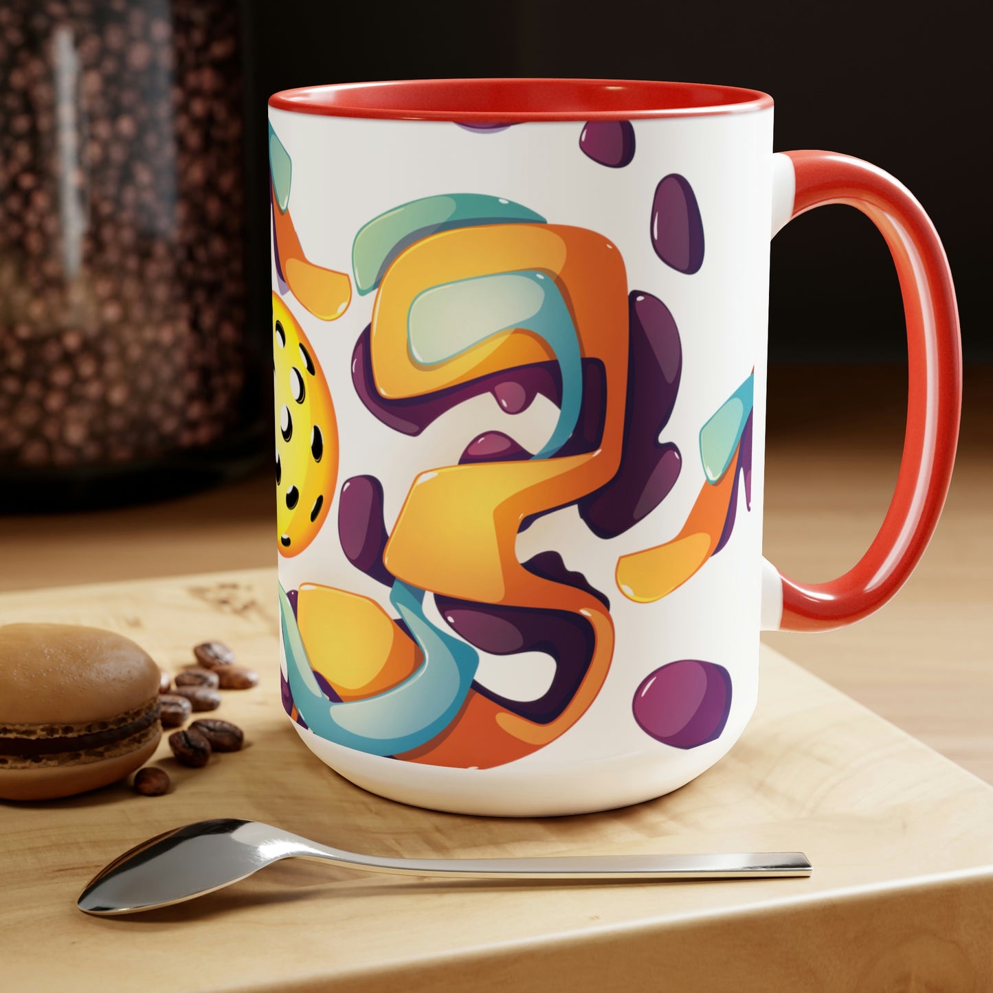 Two-Tone Coffee Mugs, 15oz