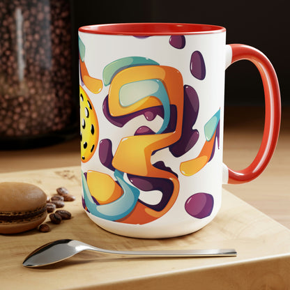 Two-Tone Coffee Mugs, 15oz