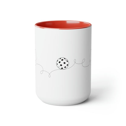 Two-Tone Coffee Mugs, 15oz