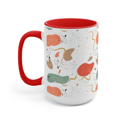 Two-Tone Coffee Mugs, 15oz