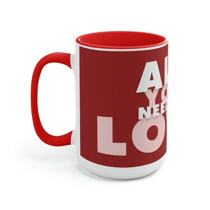 Two-Tone Coffee Mugs, 15oz