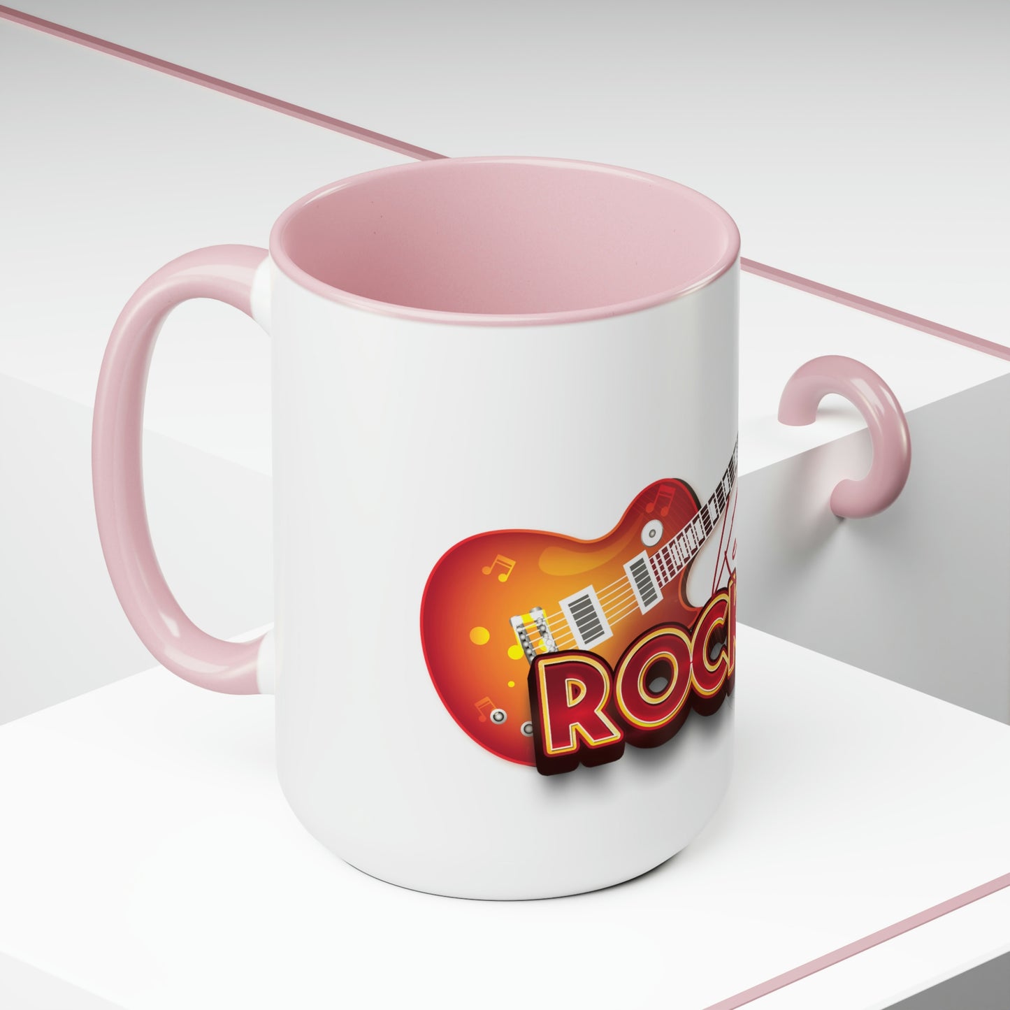 Two-Tone Coffee Mugs, 15oz