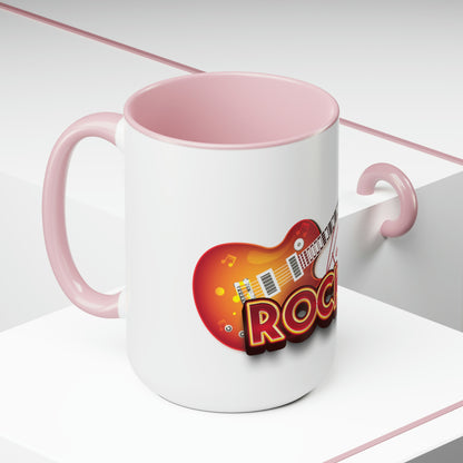 Two-Tone Coffee Mugs, 15oz