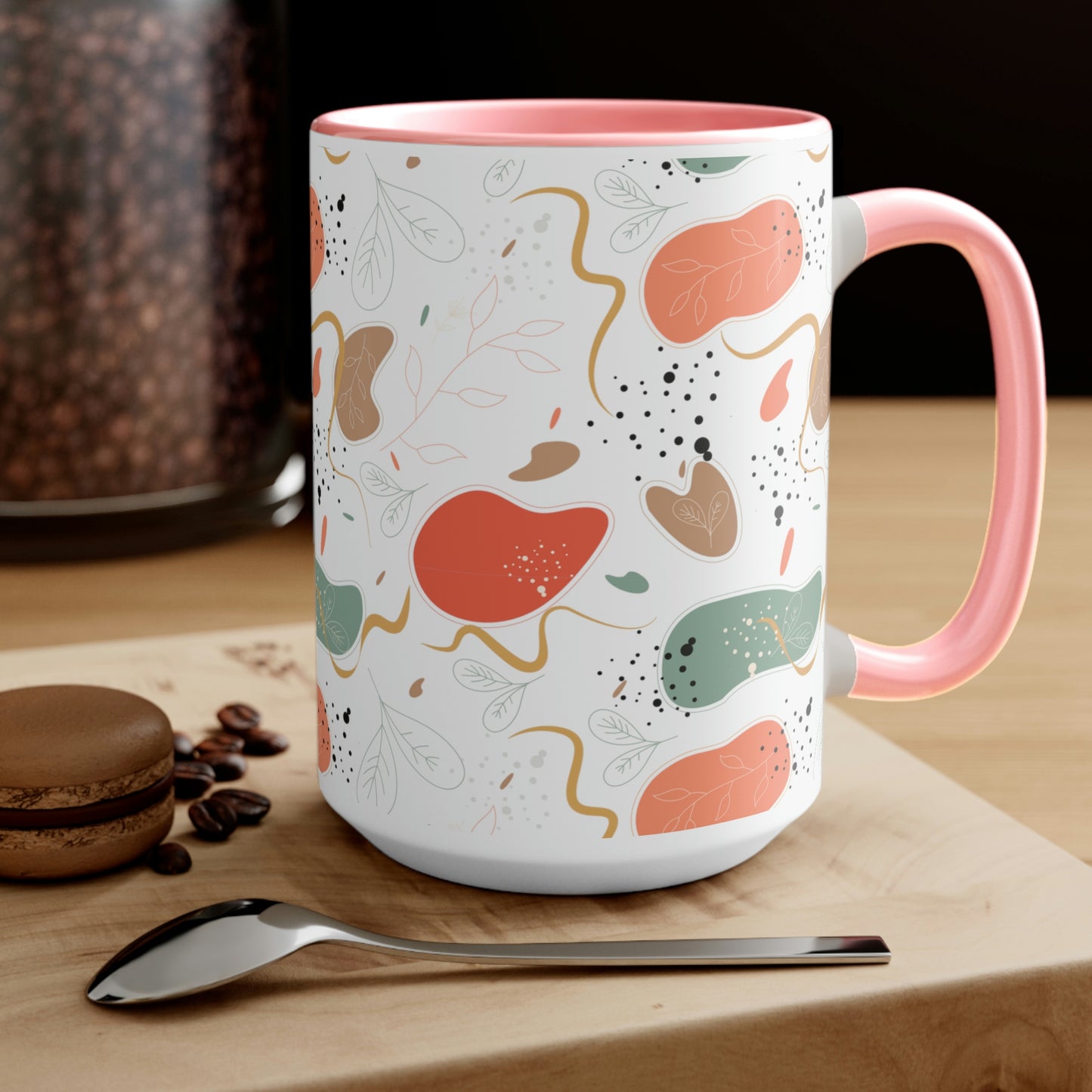 Two-Tone Coffee Mugs, 15oz