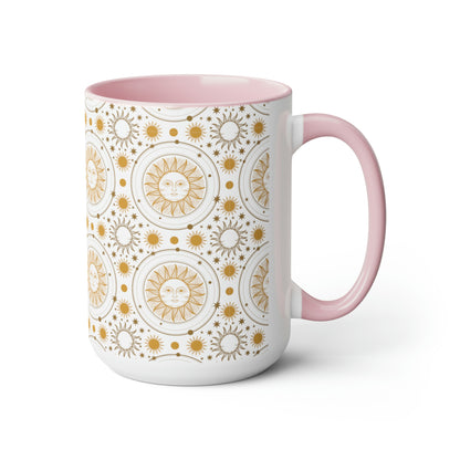 Two-Tone Coffee Mugs, 15oz