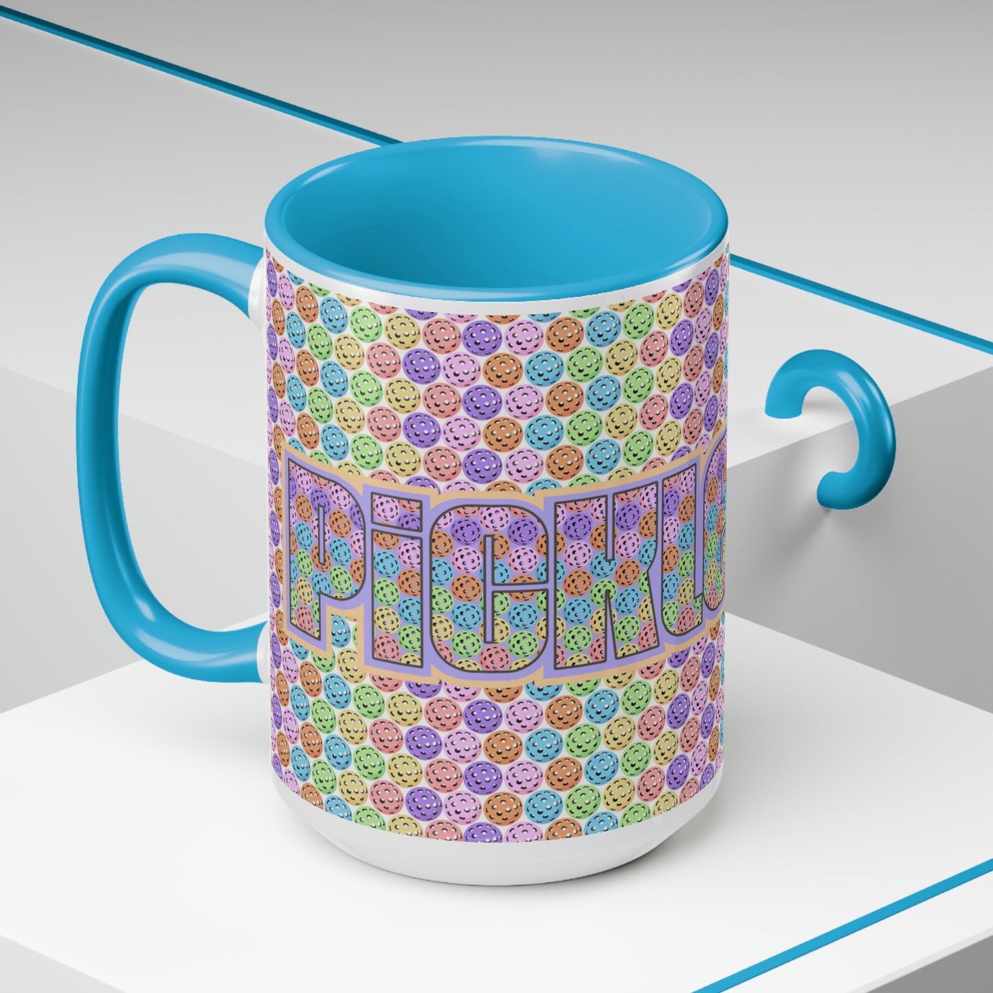 Two-Tone Coffee Mugs, 15oz