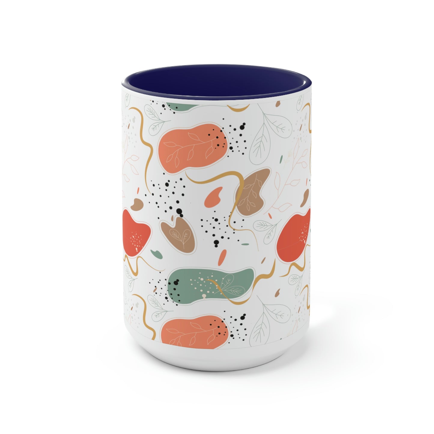 Two-Tone Coffee Mugs, 15oz