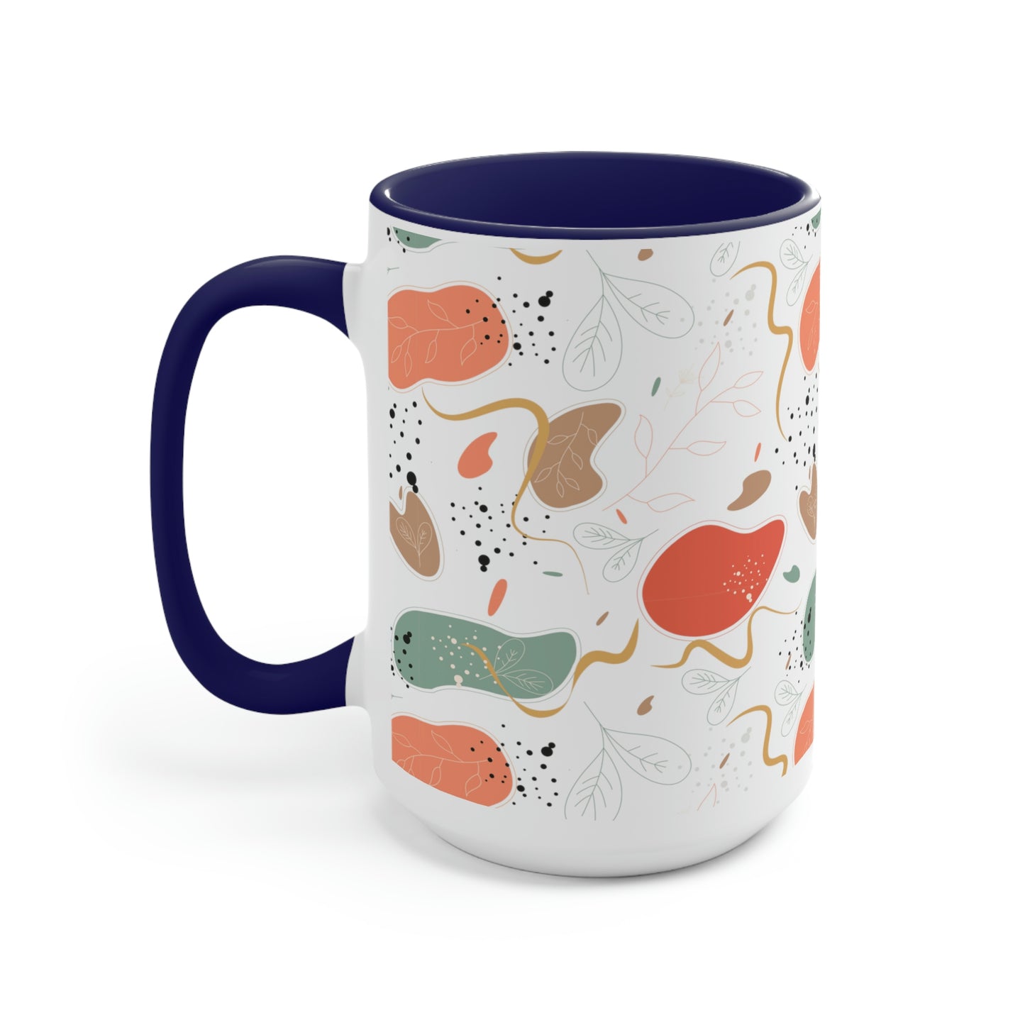 Two-Tone Coffee Mugs, 15oz