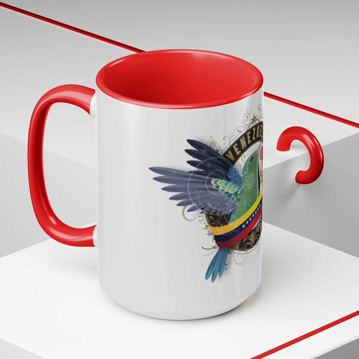 Two-Tone Coffee Mugs, 15oz