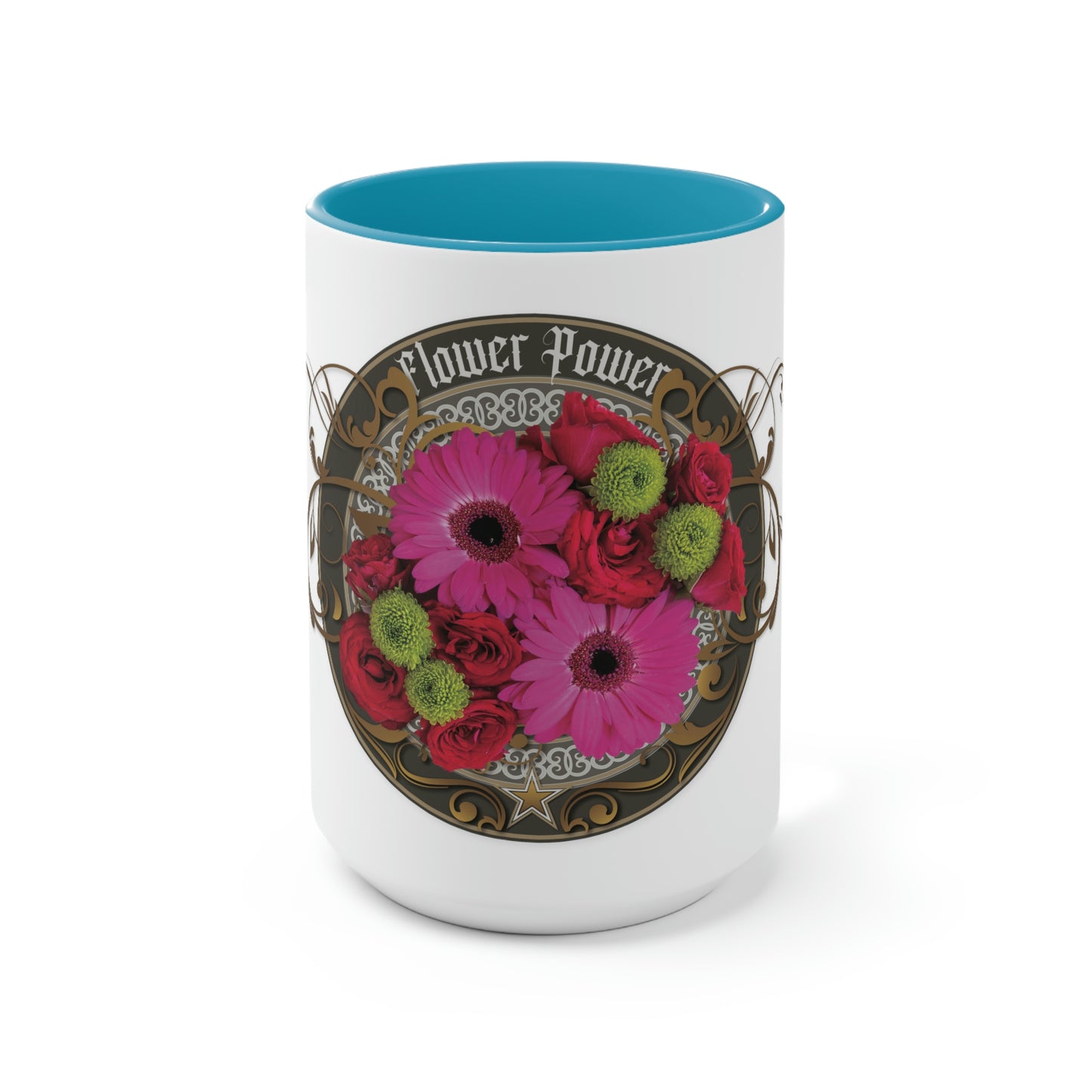 Two-Tone Coffee Mugs, 15oz