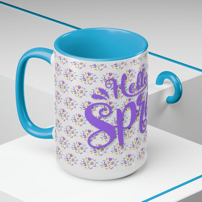 Two-Tone Coffee Mugs, 15oz