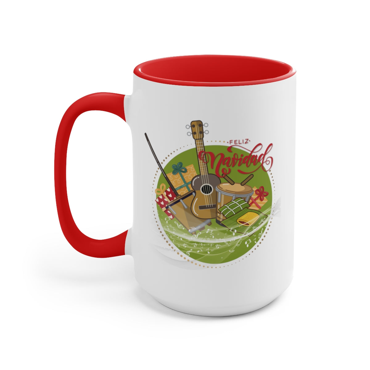 Two-Tone Coffee Mugs, 15oz