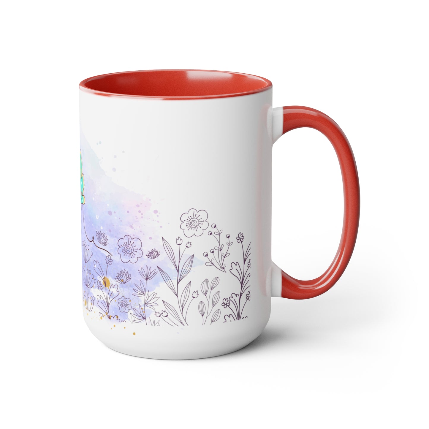 Two-Tone Coffee Mugs, 15oz