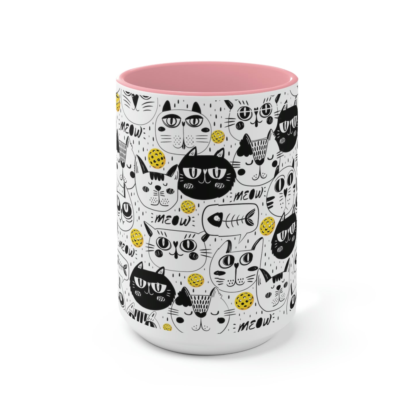 Two-Tone Coffee Mugs, 15oz