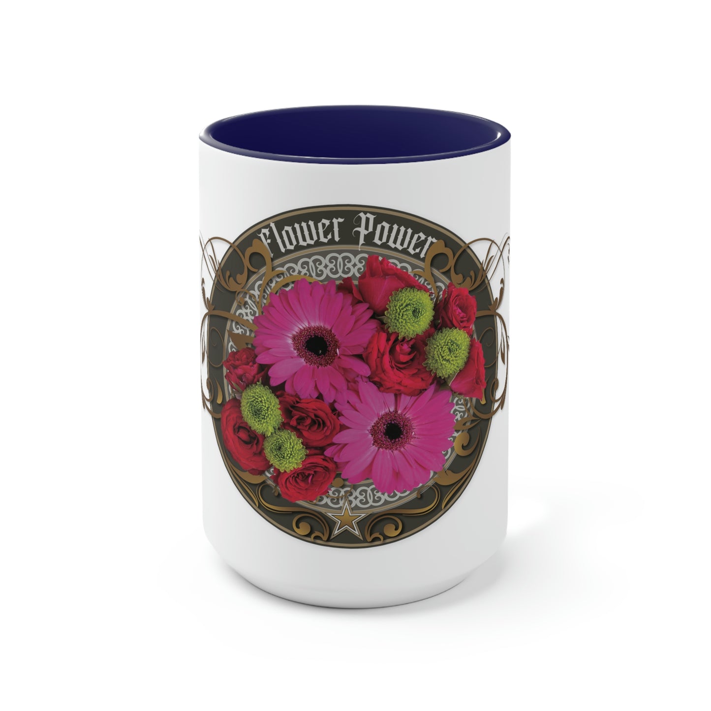 Two-Tone Coffee Mugs, 15oz