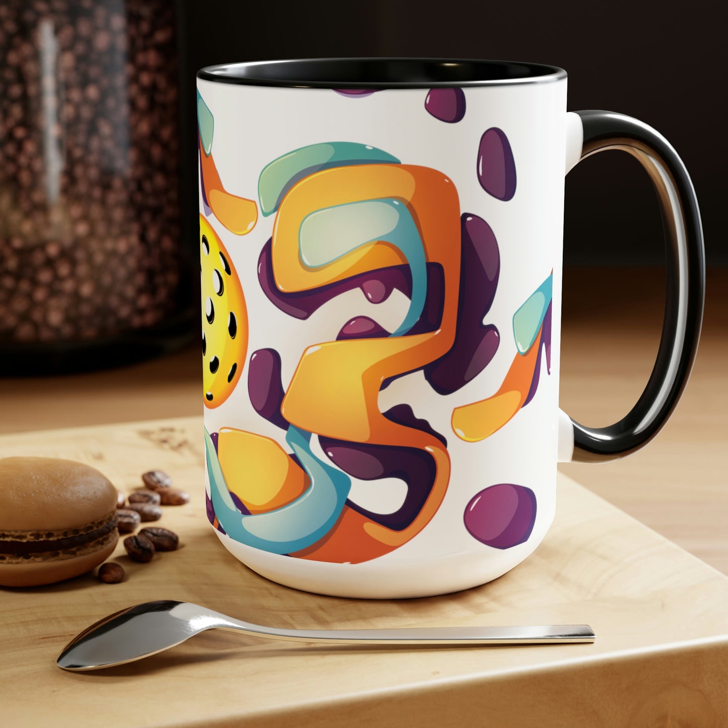 Two-Tone Coffee Mugs, 15oz