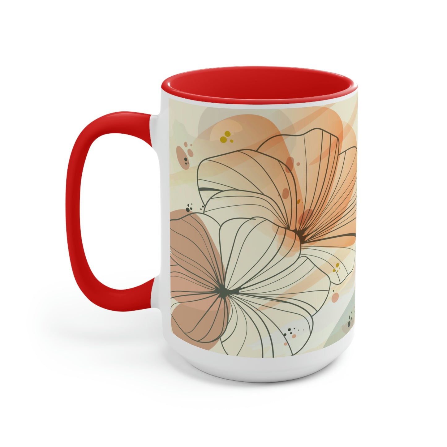 Two-Tone Coffee Mugs, 15oz