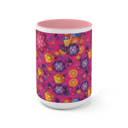 Two-Tone Coffee Mugs, 15oz