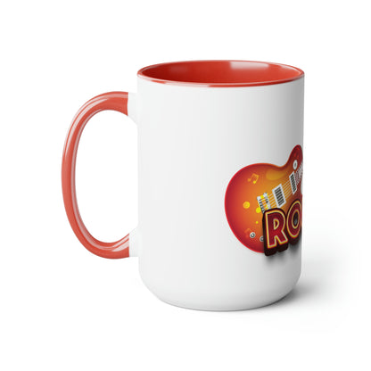 Two-Tone Coffee Mugs, 15oz