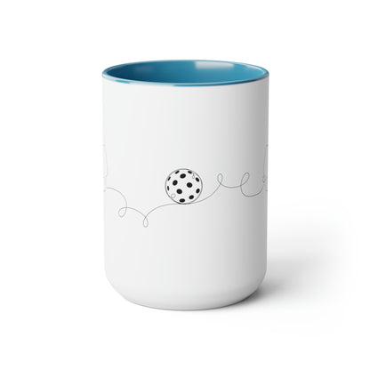 Two-Tone Coffee Mugs, 15oz