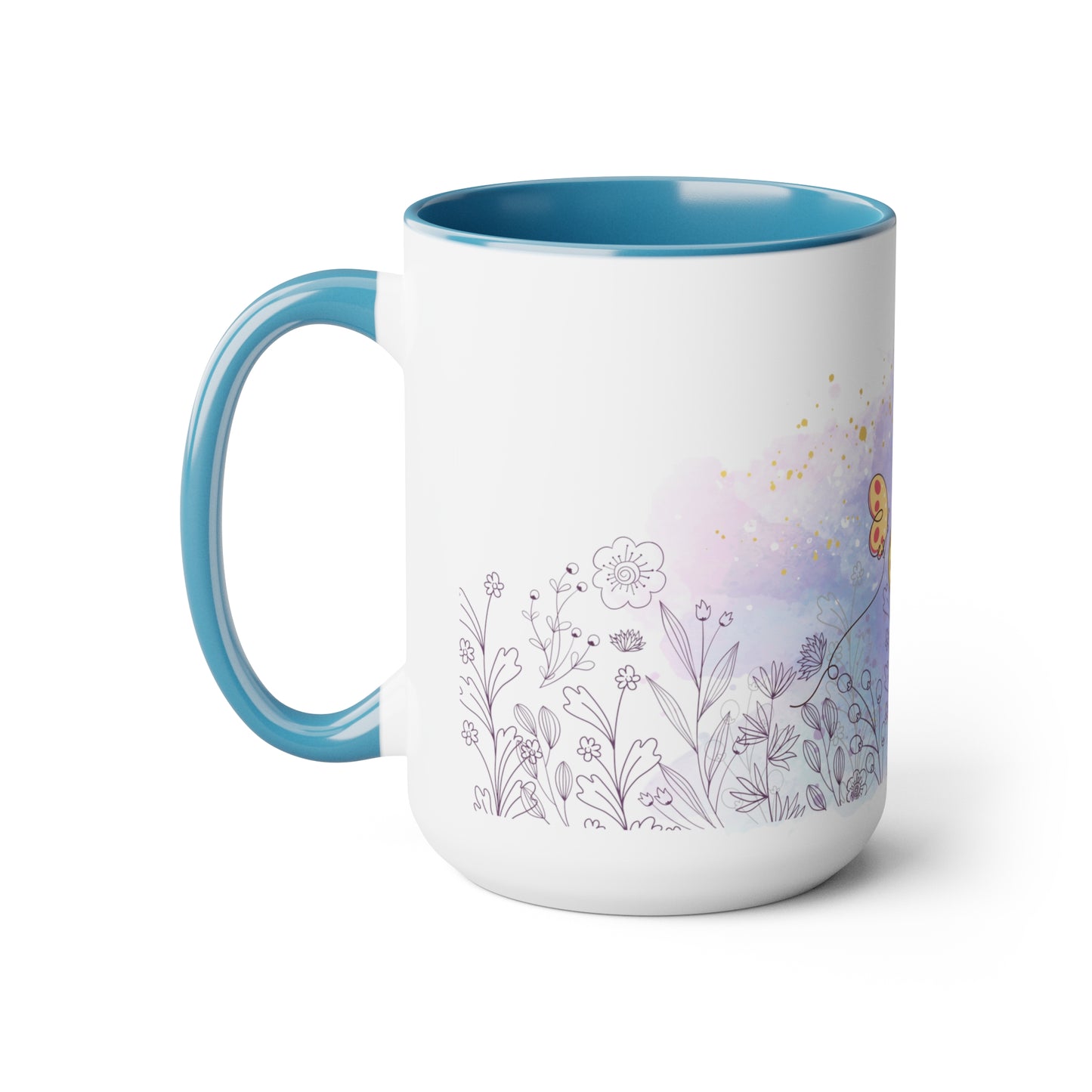 Two-Tone Coffee Mugs, 15oz