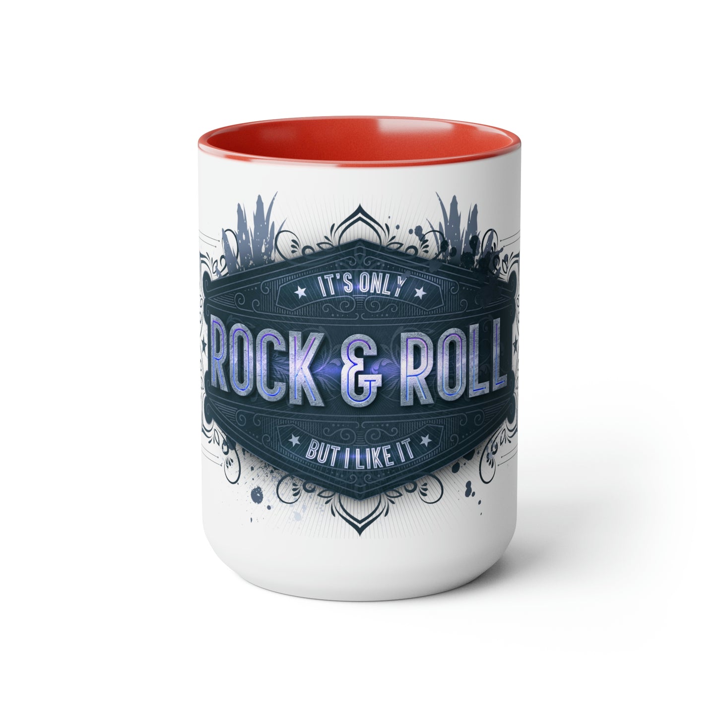 Two-Tone Coffee Mugs, 15oz