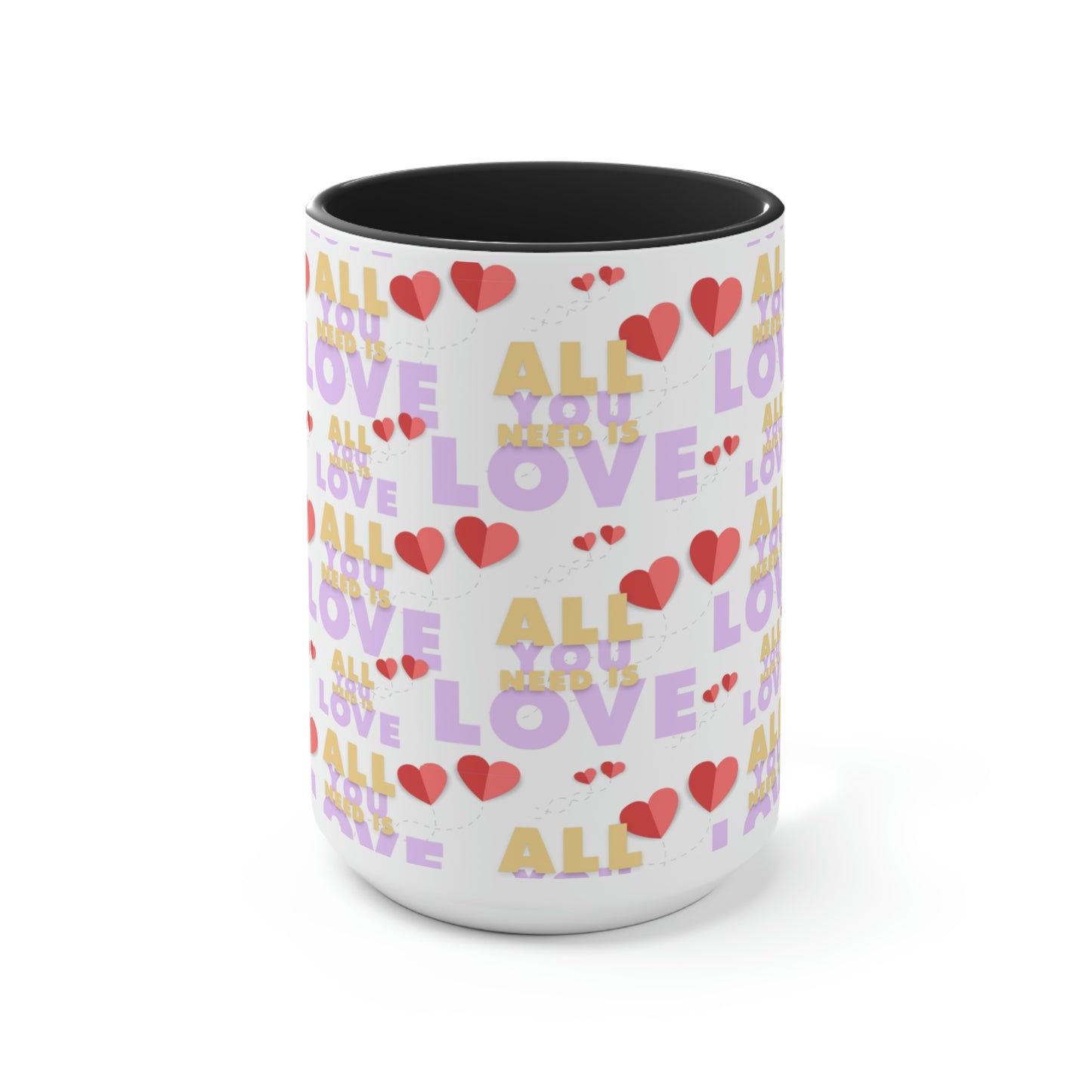 Two-Tone Coffee Mugs, 15oz