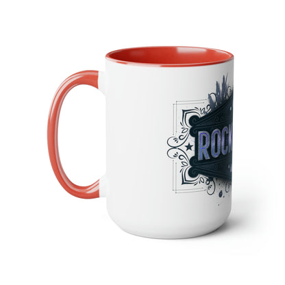 Two-Tone Coffee Mugs, 15oz